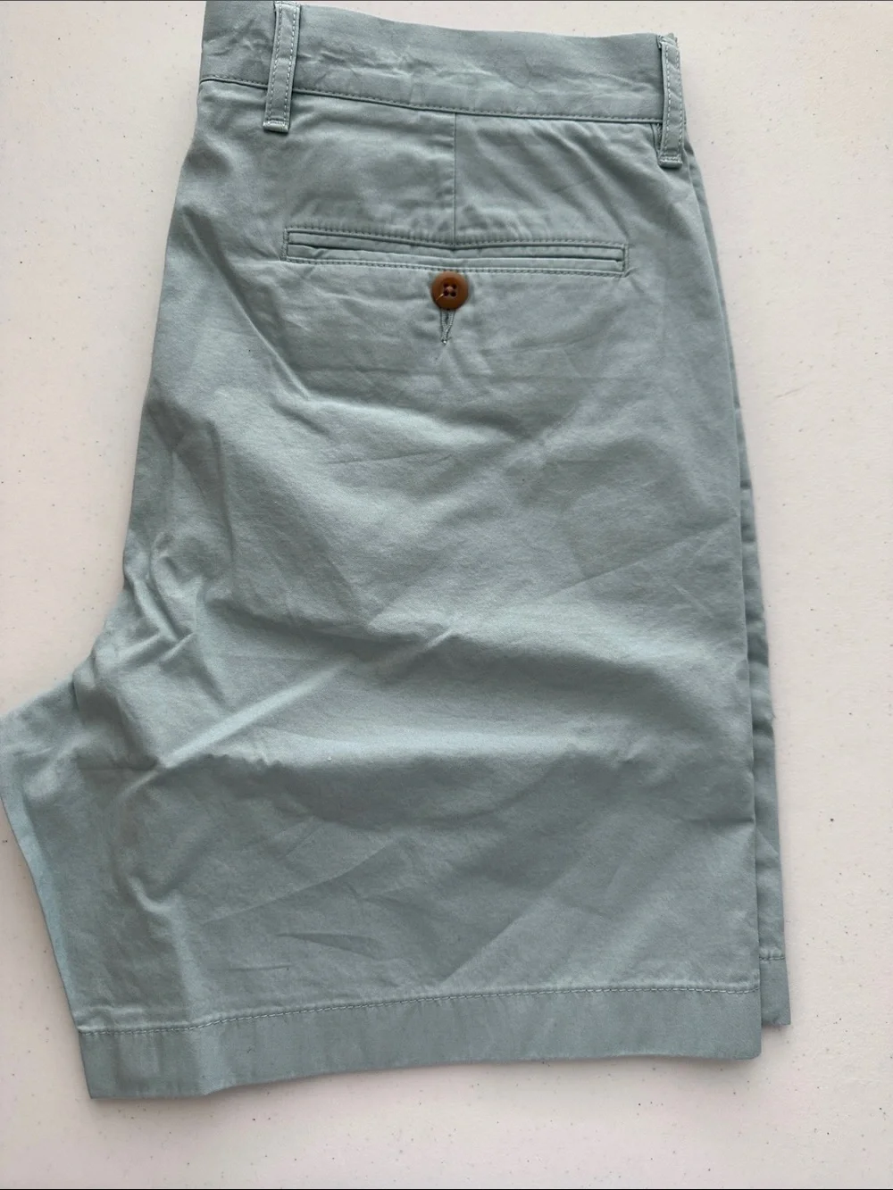 J. Crew Men's Pale Aqua Flat-Front Chino Shorts